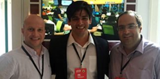 Mattieu Fenaert (Ambev/Octagon), Del Filho e Diogo Kotscho (Orlando City-EUA)