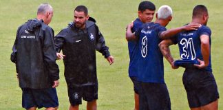 Márcio Fernandes, Marcinho, Echeverría, Gustavo Ramos e David Batista