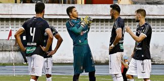Vinícius, o melhor goleiro da década Remo 0x0 Bragantino (Rafael Jensen, Vinícius, Marcão e Douglas Packer)