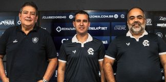Antônio Carlos Teixeira, Thiago Gasparino e Fábio Bentes – Foto: Samara Miranda (Clube do Remo)