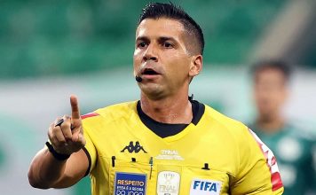 Árbitro carioca apita duelo entre Remo e Internacional-RS no Mangueirão Bruno Arleu de Araújo (Fifa-RJ) – Foto: Reprodução (Redes sociais)