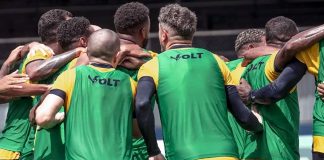 Jogadores remistas realizam atividade física – Foto: Samara Miranda (Clube do Remo)