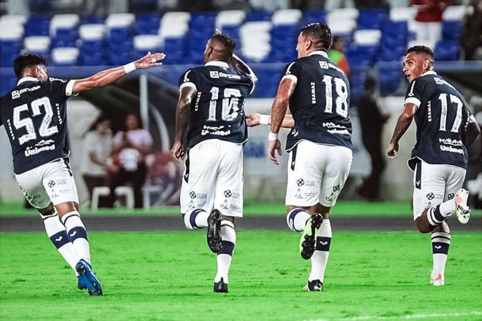 Remo 2×1 Volta Redonda-RJ (Lucas Marques, Muriqui, Richard Franco e Renanzinho) – Foto: Samara Miranda (Clube do Remo) Remo 2×1 Volta Redonda-RJ (Lucas Marques, Muriqui, Richard Franco e Renanzinho) – Foto: Samara Miranda (Clube do Remo)