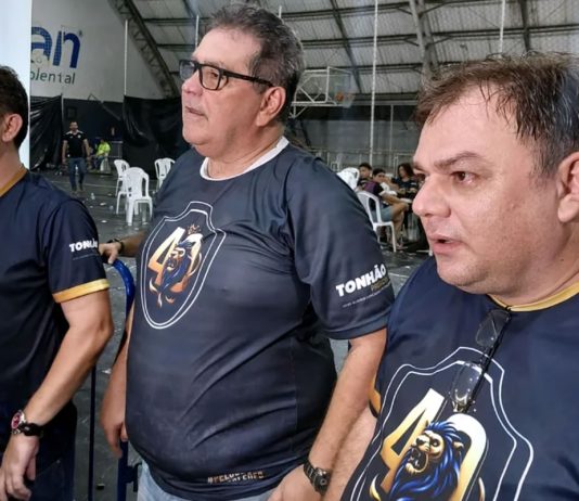 Milton Campos desiste de eleição no Remo e Tonhão passa a apoiar Glauber Gonçalves Glauber Gonçalves, Antônio Carlos Teixeira (Tonhão) e Milton Campos – Foto: Nicksson Melo