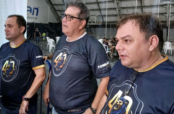 Milton Campos desiste de eleição no Remo e Tonhão passa a apoiar Glauber Gonçalves Glauber Gonçalves, Antônio Carlos Teixeira (Tonhão) e Milton Campos – Foto: Nicksson Melo