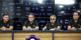 Milton Campos, Antônio Carlos Teixeira, Sérgio Papellin e Glauber Gonçalves – Foto: Samara Miranda (Clube do Remo)