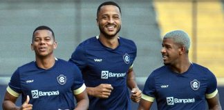 Diogo Batista, Rafael Castro e Jaderson – Foto: Samara Miranda (Clube do Remo)