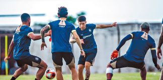 Rafael Castro, Guty, Alan Rodriguez e Jaderson – Foto: Samara Miranda (Clube do Remo)