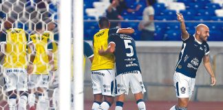 Leão já fez “um terço” em “um quinto” Remo 2×0 Vila Nova-GO (Madison, Daniel Cabral e Régis) – Foto: Igor Mota (O Liberal)