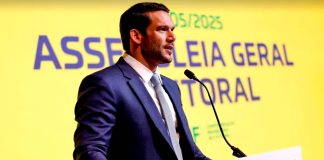 Novo presidente da CBF, Samir Xaud anuncia redução dos Estaduais para 11 datas Samir Xaud – Foto: Rafael Ribeiro (CBF)