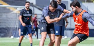 António Oliveira, Kadu e Daniel Cabral – Foto: Samara Miranda (Clube do Remo)