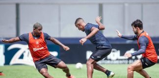 Jaderson, Maxwell e Daniel Cabral – Foto: Samara Miranda (Clube do Remo)