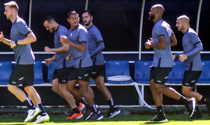 Klaus, Pedro Castro, Pedro Rocha, Giovanni Pavani, Reynaldo e Régis – Foto: Samara Miranda (Clube do Remo)
