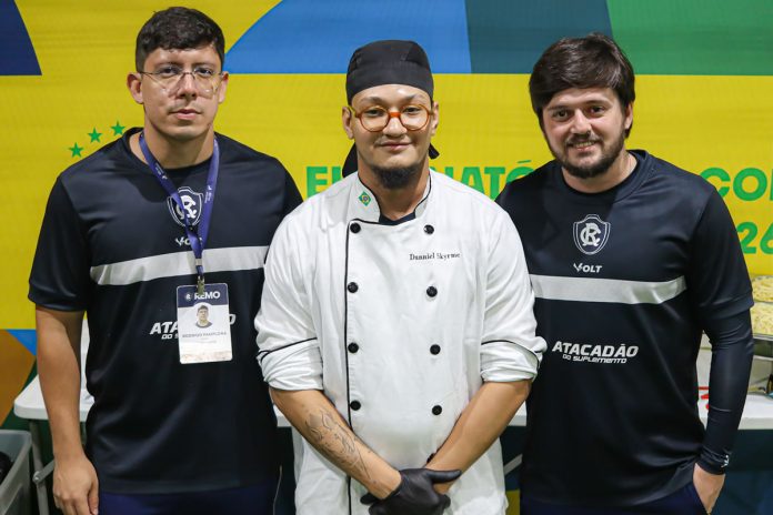 Rodrigo Pamplona, Danniel Skyrme e Pedro Bastos – Foto: Samara Miranda (Clube do Remo)