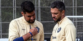 António Oliveira e Diego Favarin – Foto: Samara Miranda (Clube do Remo)