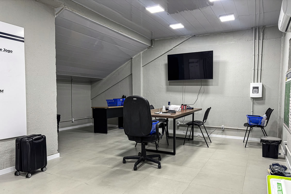 Sala do treinador e comissão técnica no Baenão – Foto: Samara Miranda (Clube do Remo)