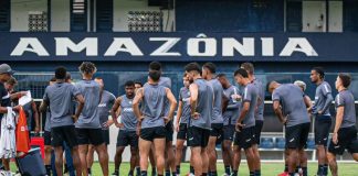 Jogadores remistas realizam atividade física – Foto: Samara Miranda (Clube do Remo)