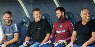 Panagiotis Tachtsidis, Júlio César, Marcelo Rangel e Marcos Braz – Foto: Raul Martins (Clube do Remo)