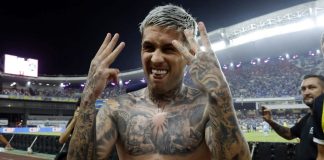 Diego Hernandez fala sobre golaço de falta que decidiu Re-Pa e incendiou Mangueirão: “Sonho de menino” Paysandu 2×3 Remo (Diego Hernandez) – Foto: Irene Almeida (Diário do Pará)