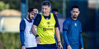 Giovanni Pavani, Juan Carlos Osorio e Yago Pikachu – Foto: Raul Martins (Clube do Remo)