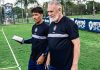 Fisiologista do Remo orienta elenco durante pausa e alerta: “Não pode haver exagero” Gonzalo Llanos e Eric Cavalcante – Foto: Raul Martins (Clube do Remo)