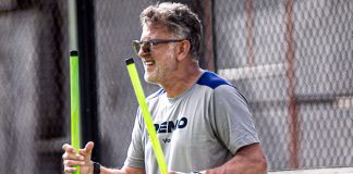 Leão e o “vestibular” do professor Osorio Juan Carlos Osorio – Foto: Samara Miranda (Clube do Remo)