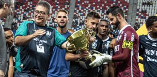 Remo 2×1 Águia de Marabá (Antônio Carlos Teixeira, Panagiotis Tachtsidis, Giovanni Pavani, Marllon e Marcelo Rangel) – Foto: Raul Martins (Clube do Remo)