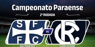 Assista ao vivo ao Parazão 2026: São Francisco × Remo São Francisco × Remo pela 2ª rodada do Campeonato Paraense 2026