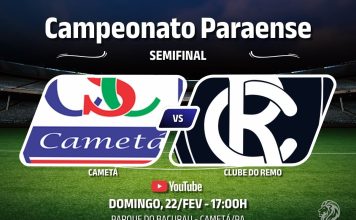 Cametá × Remo pela semifinal do Campeonato Paraense 2026