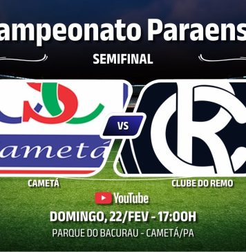 Cametá × Remo pela semifinal do Campeonato Paraense 2026