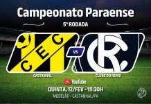 Castanhal × Remo pela 5ª rodada do Campeonato Paraense 2026