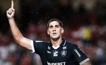 Leonel Picco celebra primeiro gol pelo Remo e projeta Re-Pa da final do Parazão: “Vamos dar tudo de nós” Leonel Picco – Foto: Raul Martins (Clube do Remo)