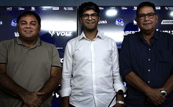 Remo apresenta oficialmente seu novo executivo de futebol Milton Campos, Luís Vagner Vivian e Antônio Carlos Teixeira (Tonhão) – Foto: Samara Miranda (Clube do Remo)