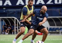 Panagiotis Tachtsidis e Zé Welison – Foto: Samara Miranda (Clube do Remo)