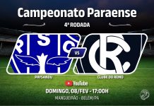 Paysandu × Remo pela 4ª rodada do Campeonato Paraense 2026