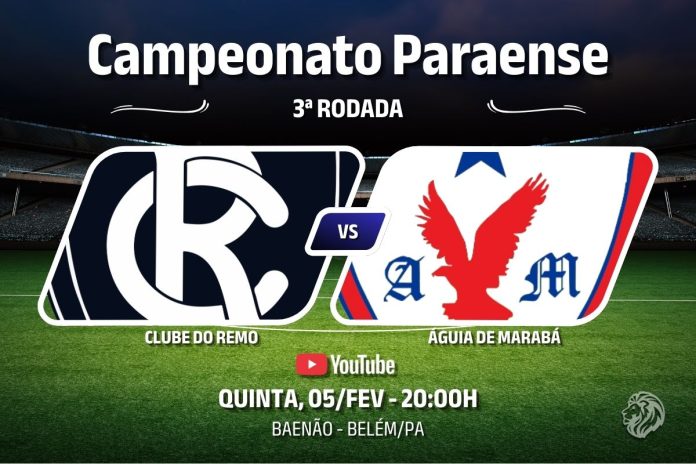 Remo × Águia de Marabá pela 3ª rodada do Campeonato Paraense 2026