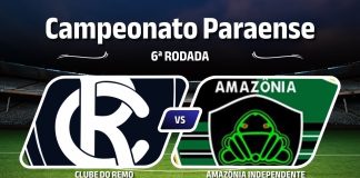 Remo × Amazônia Independente pela 6ª rodada do Campeonato Paraense 2026