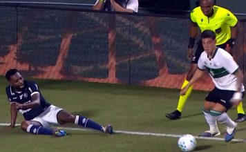 Barrado por Osorio, Sávio entrega gol e vira alvo da torcida Coritiba-PR 1×0 Remo (Sávio) – Foto: Reprodução (Premiere)