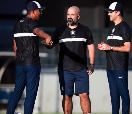 Felipe Surian, Flávio Garcia e Léo Condé – Foto: Raul Martins (Clube do Remo)