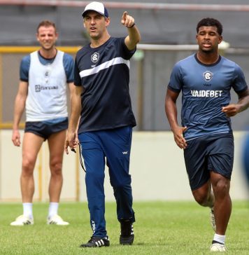 Reformulação está sendo trabalhada no Baenão Klaus, Léo Condé, Jaderson e Guty – Foto: Raul Martins (Clube do Remo)