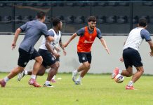 Mayk, Jaderson, Diego Hernandez, Gabriel Taliari e Marcelinho – Foto: Samara Miranda (Clube do Remo)
