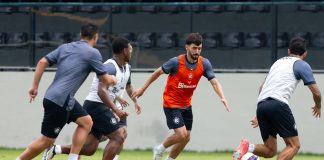 Mayk, Jaderson, Diego Hernandez, Gabriel Taliari e Marcelinho – Foto: Samara Miranda (Clube do Remo)