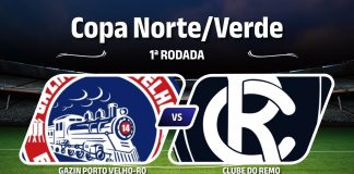 Porto Velho-RO × Remo, pela 1ª rodada da Copa Norte/Verde 2026