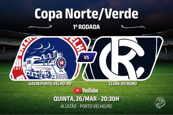 Copa Norte/Verde 2026 – Porto Velho-RO × Remo Porto Velho-RO × Remo, pela 1ª rodada da Copa Norte/Verde 2026