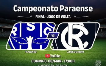 Assista ao vivo a final do Parazão 2026: Paysandu × Remo Remo × Paysandu pela partida de volta da final do Campeonato Paraense 2026