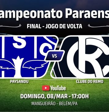 Remo × Paysandu pela partida de volta da final do Campeonato Paraense 2026