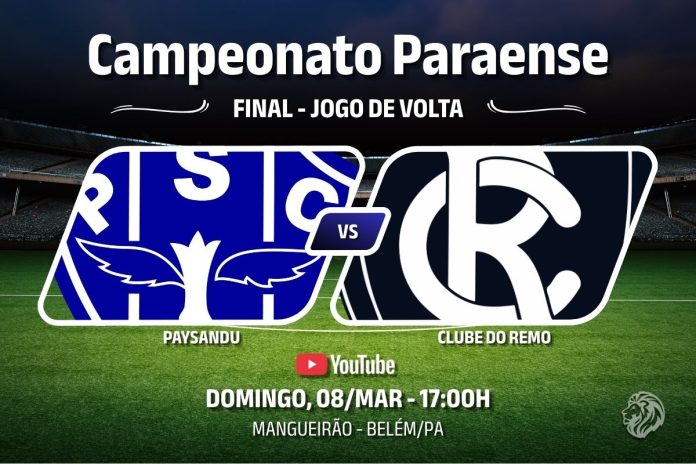 Remo × Paysandu pela partida de volta da final do Campeonato Paraense 2026