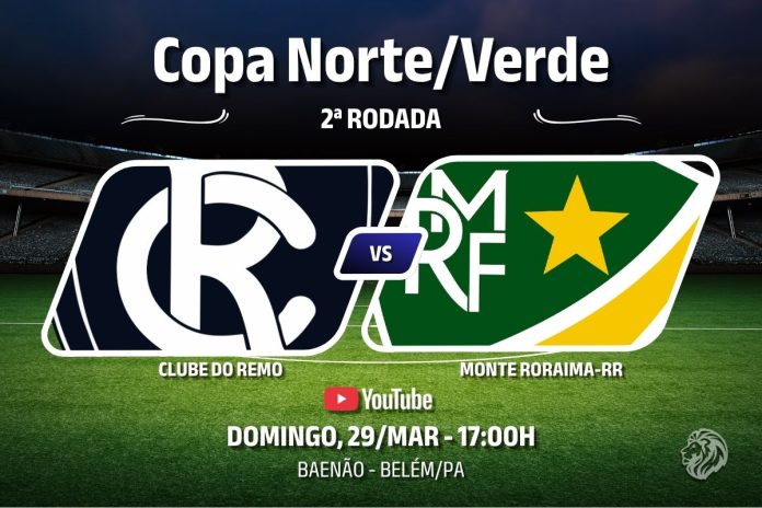 Copa Norte/Verde 2026 – Remo × Monte Roraima-RR Remo × Monte Roraima-RR, pela 2ª rodada da Copa Norte/Verde 2026