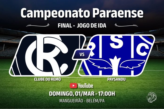 Remo × Paysandu pela partida de ida da final do Campeonato Paraense 2026