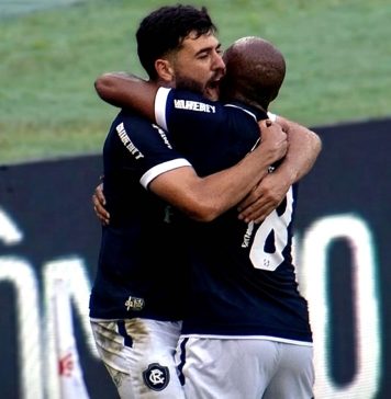 Presidente azulino vê vitória como “divisor de águas” na Série A: “Começo de uma grande sequência de vitórias” Remo 4×1 Bahia-BA (Gabriel Taliari e Patrick) – Foto: Reprodução (Premiere)